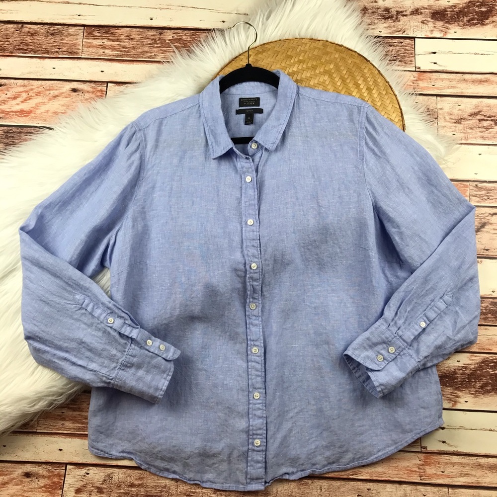 Baird mcnutt Irish linen j. Crew blouse
